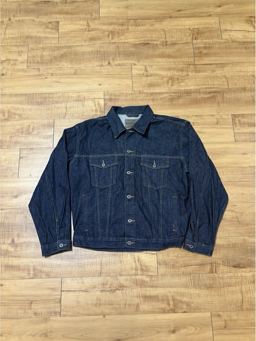 Union Bay Men's Vintage Denim Jacket Men’s Large 100% Cotton Vintage Trucker